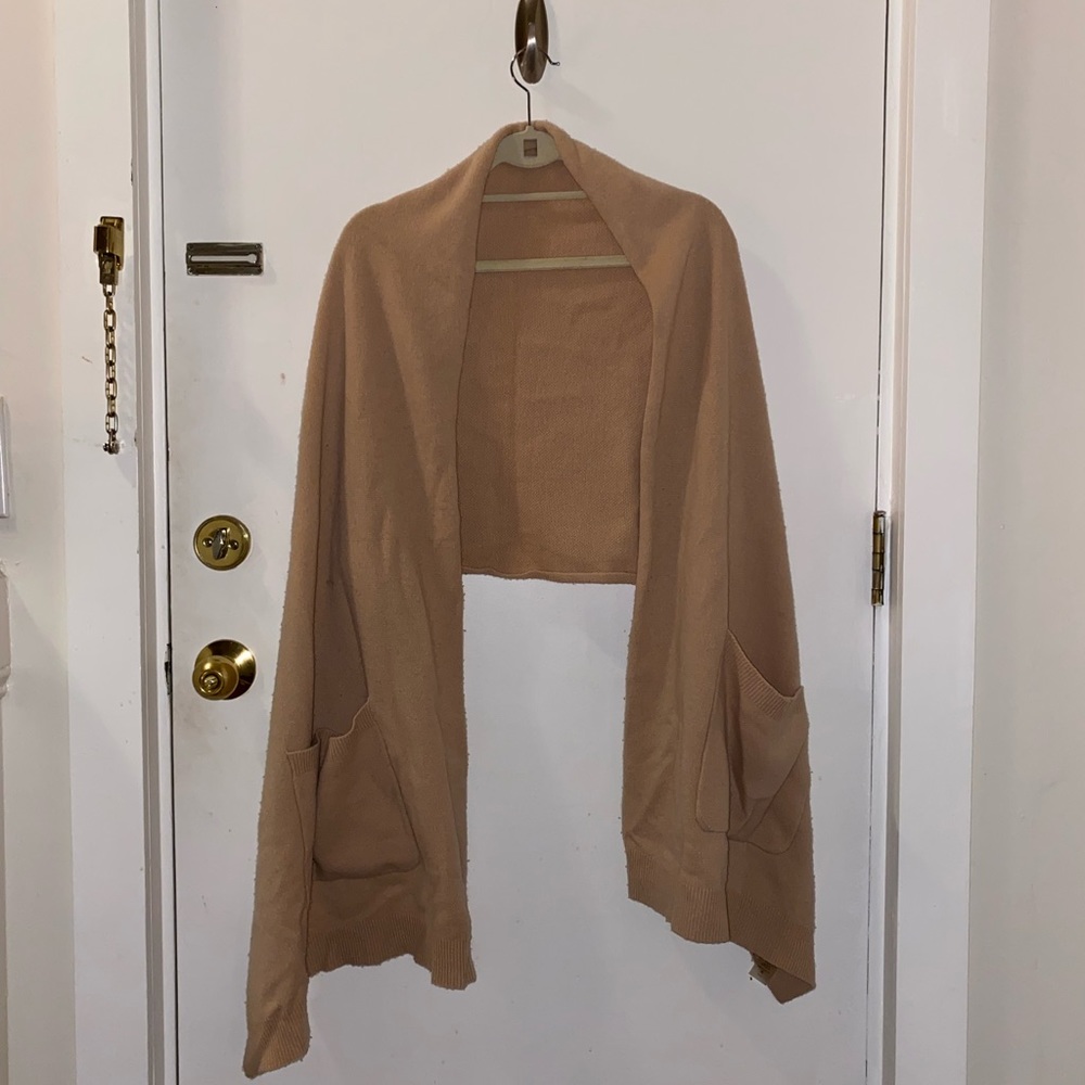 Alexander Wang camel wrap with pockets. One size.